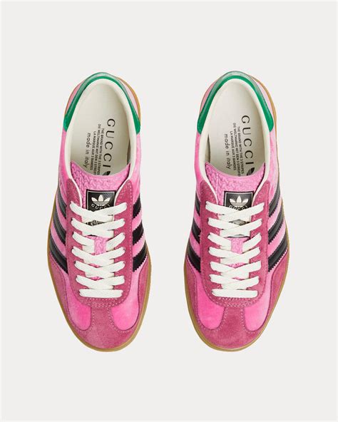 adidas x gucci gazelle pink velvet|Adidas X Gucci white.